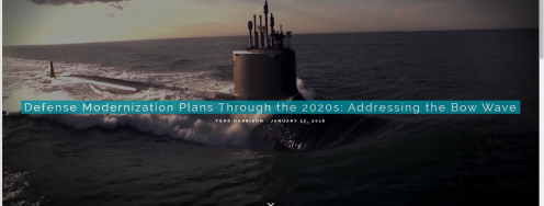 Defense Modernization Plans Through the 2020s: Addressing the Bow Wave