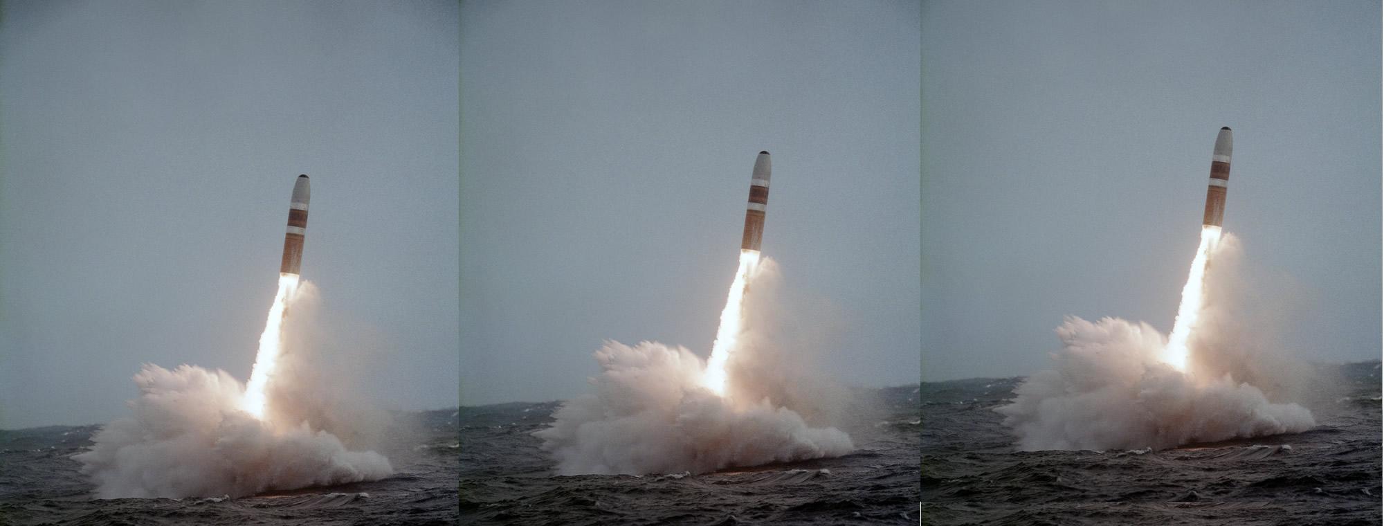Trident I from a US Navy submarine, 1984