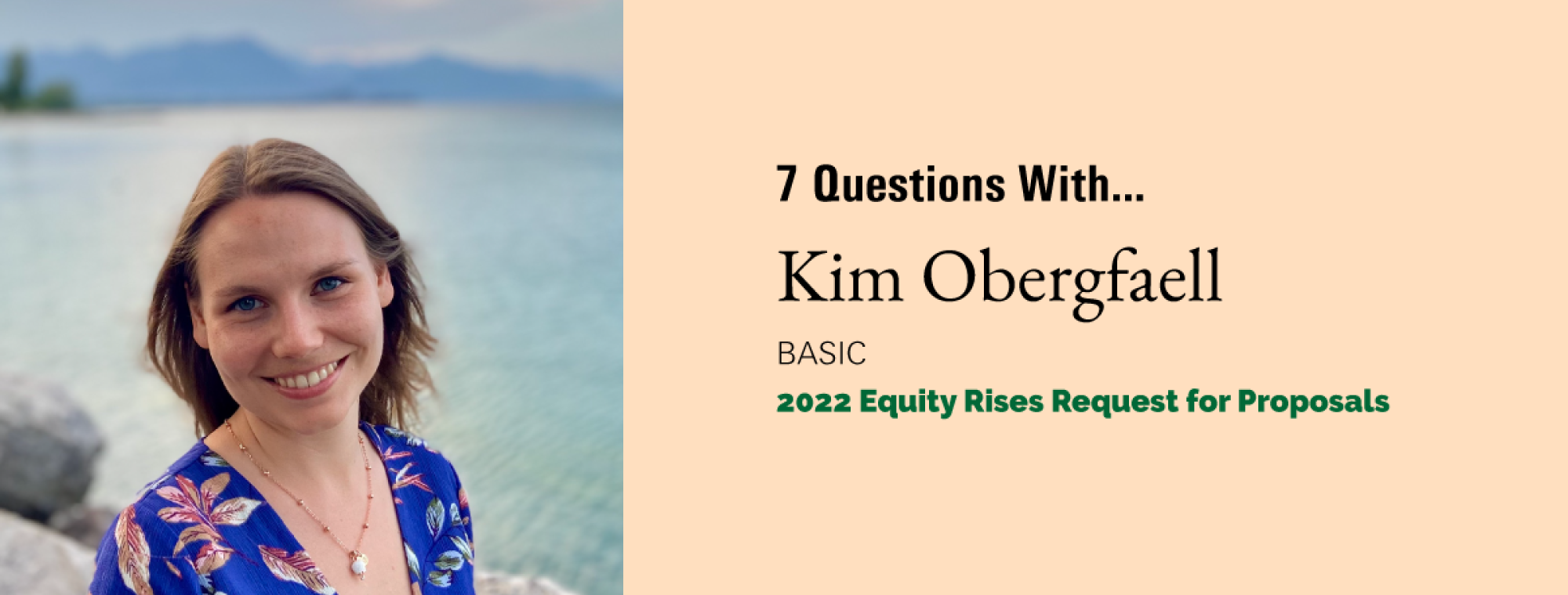 Seven Questions with Kim Obergfaell