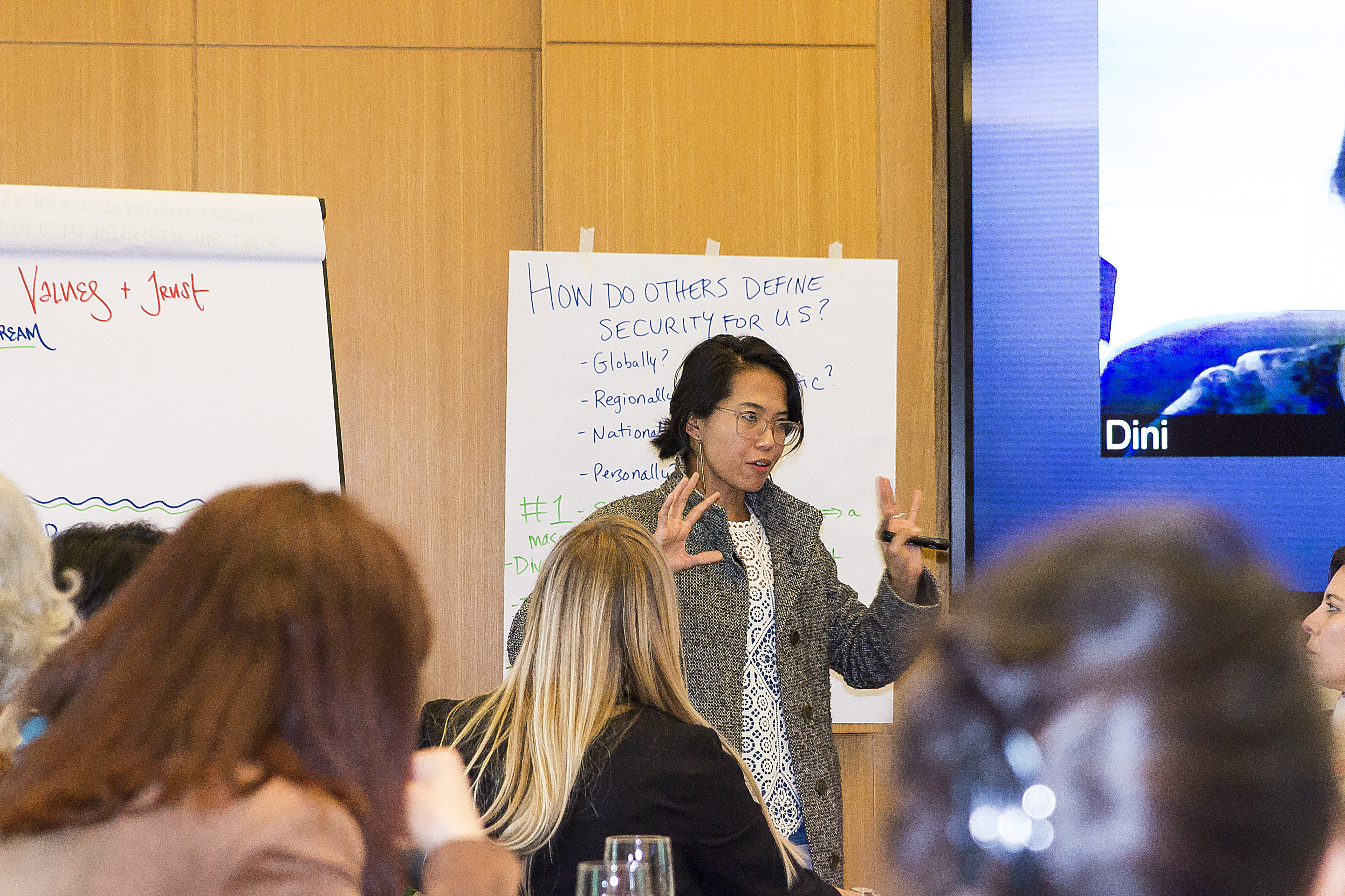 Lovely Umayam  facilitating at the Pocantico II convening (2018)